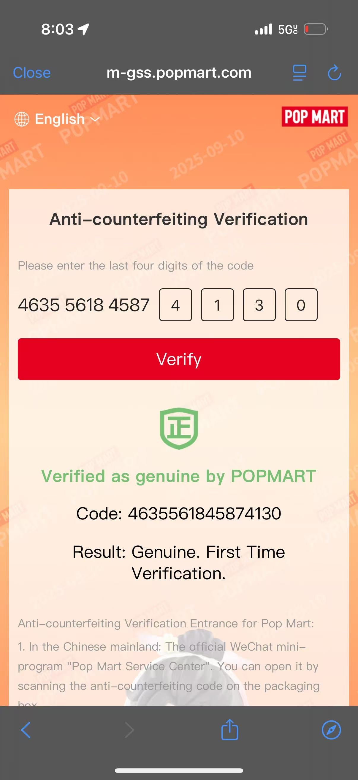 Authentic Labubu The Monsters Exciting Macron Blind Box (1 pack)