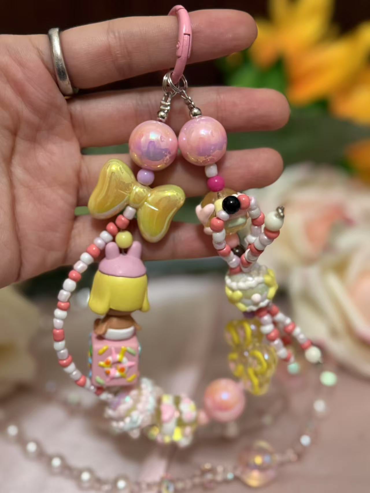 Beaded Fashion Phone Chain or Keychain | Great for gifts (Copy)