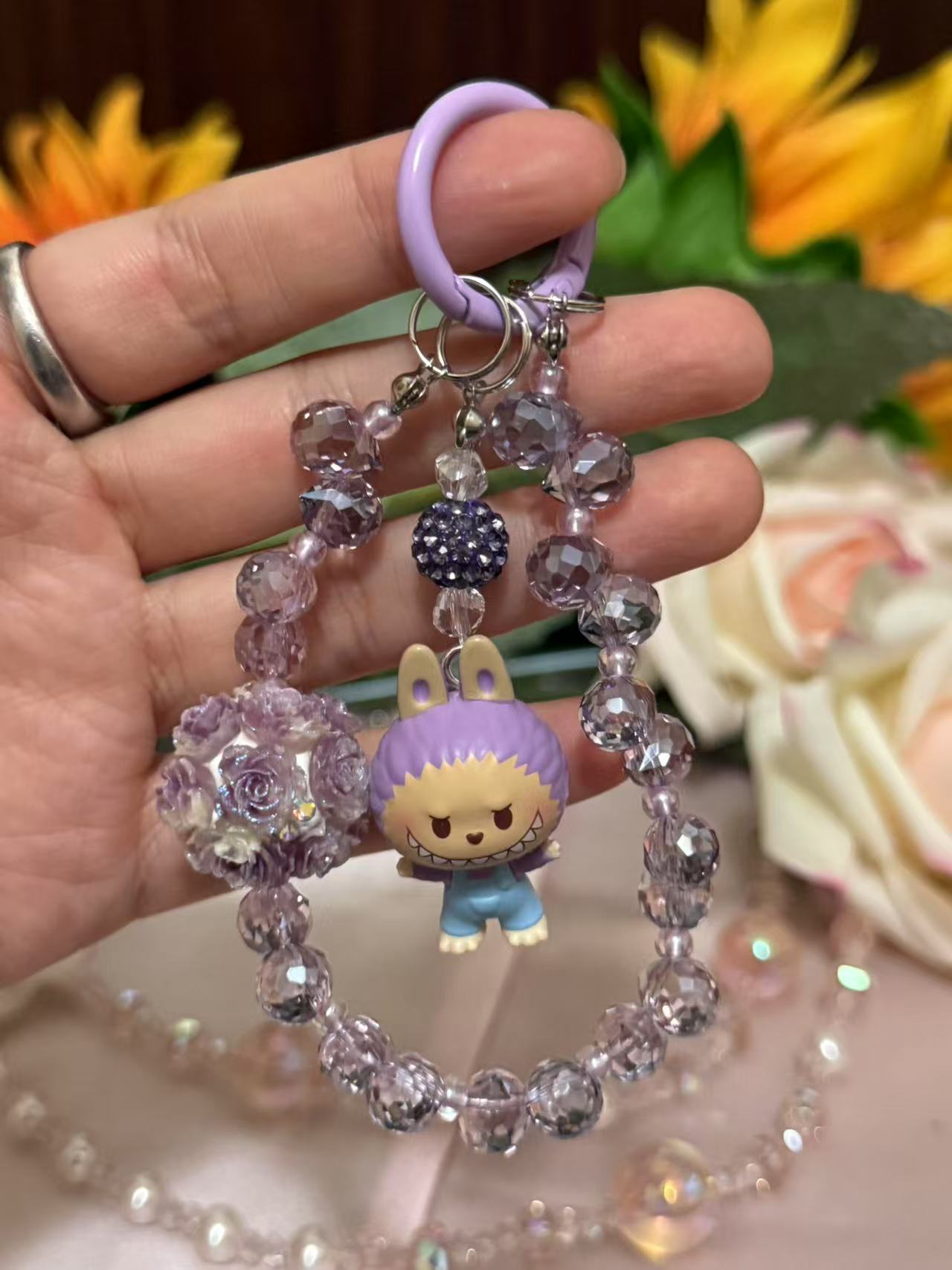 Beaded Fashion Phone Chain or Keychain | Great for gifts