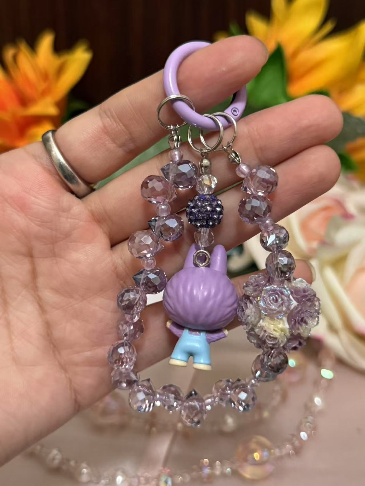 Beaded Fashion Phone Chain or Keychain | Great for gifts