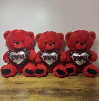 12" Red Teddy Bear Valentine’s Day Gift– 3 Pack | Wholesale Gift Plush