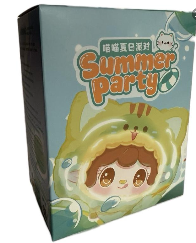 Authentic Yooki Summer Party Blind Box – 1 Pack (1 of 6 Surprise Designs) | Adorable Collectible Toy Gift for Fans & Friends