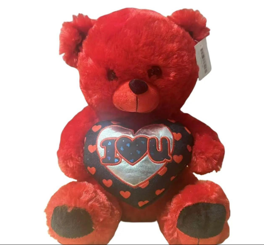12" Red Teddy Bear Holding Love Heart – Soft Valentine’s Gift for Him or Her | Romantic Plush Toy to Show Love (Copy)