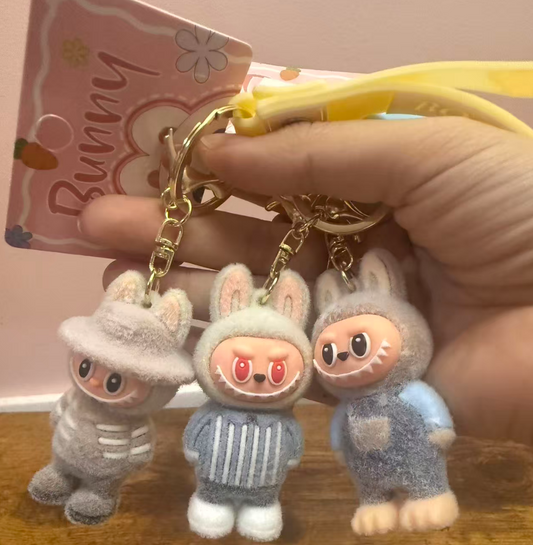Labubu Flocked Keychain 12 Pack | Wholesale Bulk for Retailers (Copy)
