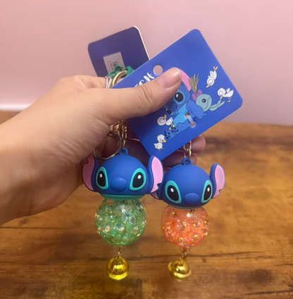 Stitch Sparkling Keychain 12 Pack | Wholesale Bulk for Retailers