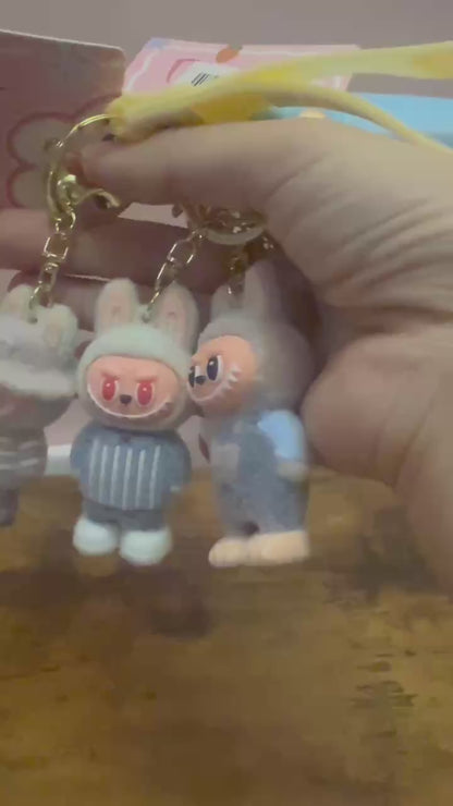 Labubu Flocked Keychain 12 Pack | Wholesale Bulk for Retailers (Copy)