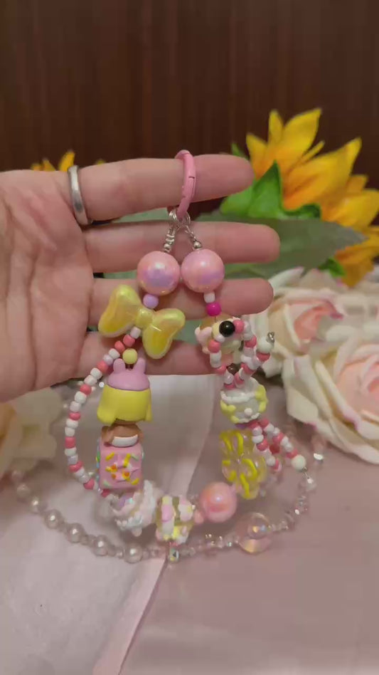Beaded Fashion Phone Chain or Keychain | Great for gifts (Copy)
